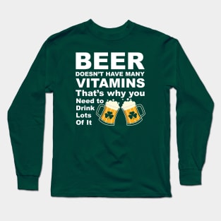 St. Patrick Beer Long Sleeve T-Shirt